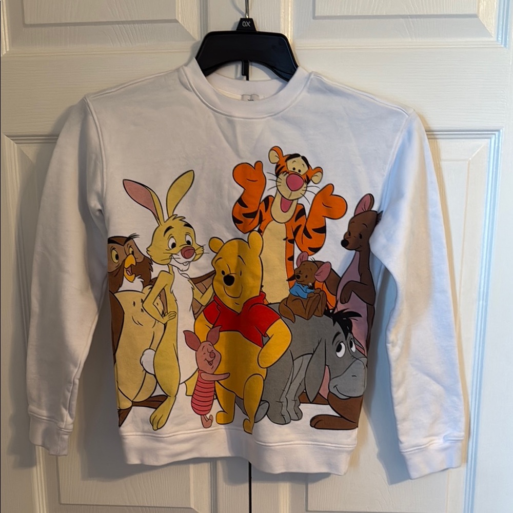 Disney White Sweatshirt with Winnie the Pooh and Friends